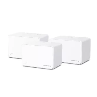   Mercusys Mesh WiFi AX3000 - Halo H80X (2 pack; 574Mbps 2,4GHz + 2402Mbps 5GHz; 3x 1Gbps; WPA3)