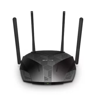   Mercusys Router WiFi AX3000 - MR80X (574Mbps 2,4GHz + 2402Mbps 5GHz; 4port 1Gbps, WPA3; MU-MIMO; OFDMA)