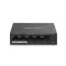 Mercusys Switch  PoE - MS105GP (5 port 1Gbps; 4 af/at PoE+ port; 65W; 250m; fém ház)