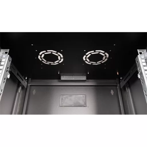 Equip Fali Rackszekrény - EPM-07-6045-B-CBAA (19", 7U, 600x450mm, előre szerelt, fekete)