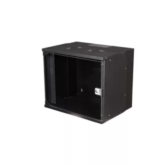   Equip Fali Rackszekrény - EWM-09-5440-B (19", 9U, 540x400mm, lapra szerelt, fekete)