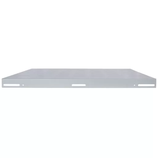 Manhattan Rackszekrény polc - 712231 (19", 1U, fix, 345 mm mély, szürke)