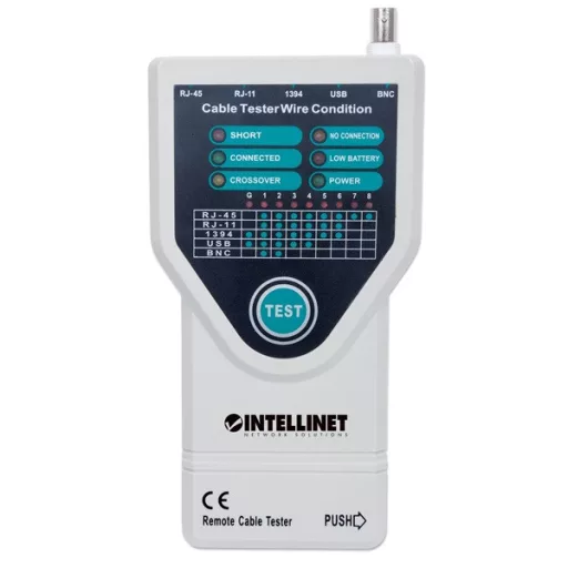 Manhattan Kábel teszter - 780094 (RJ45, RJ11, FireWire, USB-A, USB-B)