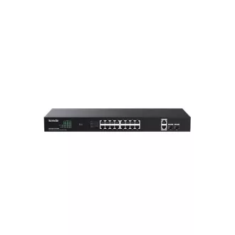   Tenda Switch PoE - TEG1120P-16-150W (16x1Gbps; 16 af/at PoE+ port; 150W; rack-mount)