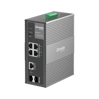   TP-Link Switch Industrial PoE - IES206GPP (4x 1Gbps bt/at/af PoE port; 1x Combo + 1x SFP port; 120W; DC 12-57V; DIN-sín)