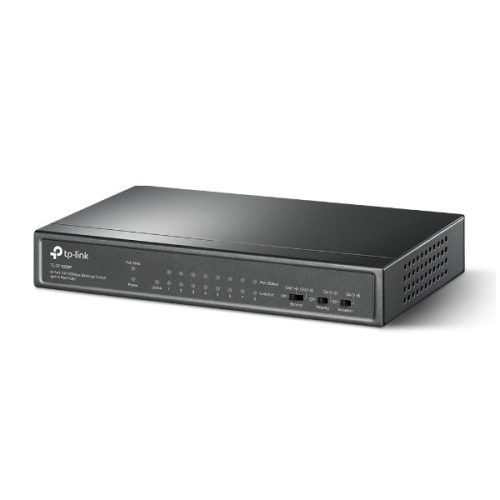 TP-Link Switch  PoE - TL-SF1009P (9port 100Mbps; 8 af/at PoE+ port; 65W)