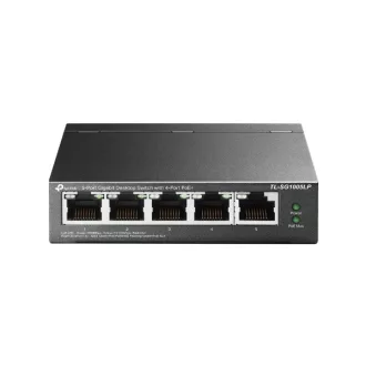   TP-Link Switch  PoE - TL-SG1005LP (5port 1Gbps; 5/4 af PoE port; 40W)