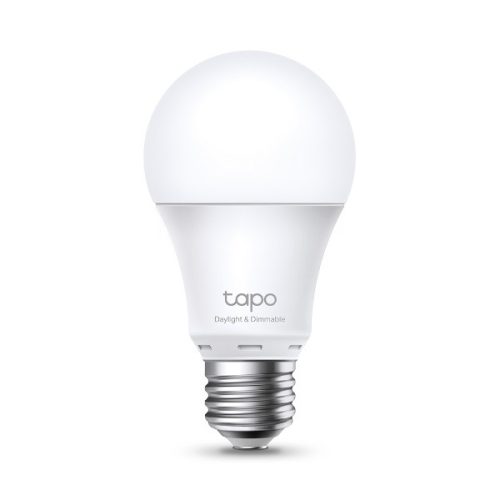 TP-Link Okos Izzó - Tapo L520E (230V; E27; 2,4GHz WiFi; 806 lumen; 8W; 4000 Kelvin; Távoli hozzáférés; Ütemezés)