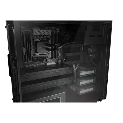 Be Quiet! Számítógépház - Pure Base 600 Window Black (ATX, edzett üveg oldallap, fekete)