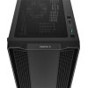 DeepCool Számítógépház - CC360 ARGB (fekete, ablakos, 3x12cm ventilátor, Mini-ITX / Micro-ATX, 1xUSB3.0, 1xUSB2.0)