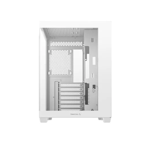 DeepCool Számítógépház - CG530 WH (fehér, ablakos, venti nélkül, BTF, ATX, 2xUSB3.0, 1xUSB2.0)