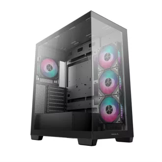   DeepCool Számítógépház - CG580 4F (fekete, ablakos, 4x12cm A-RGB, BTF, ATX, 2xUSB3.0, 1xUSB2.0)