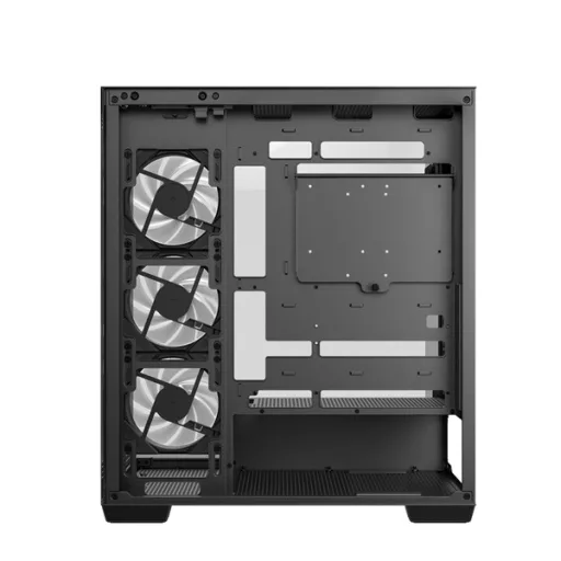 DeepCool Számítógépház - CG580 4F (fekete, ablakos, 4x12cm A-RGB, BTF, ATX, 2xUSB3.0, 1xUSB2.0)