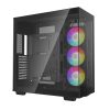 DeepCool Számítógépház - CH780 (fekete, ablakos, 3x140mm A-RGB ventilllátor, E-ATX, 4xUSB3.0)