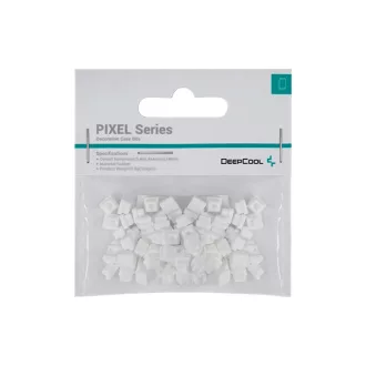  DeepCool Számítógépház Kiegészítő - PIXEL WH (100db, fehér, szilikon)