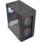 Formula Számítógépház - FG-01M FR (fekete, ablakos, 3x12cm FRGB venti, mATX, 1xUSB3.0, 2xUSB2.0)