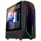 Spirit of Gamer Számítógépház - INFINITY Black (fekete, ablakos, 2x12cm ventilátor, alsó táp,  ATX, 1xUSB3.0, 2xUSB2.0)