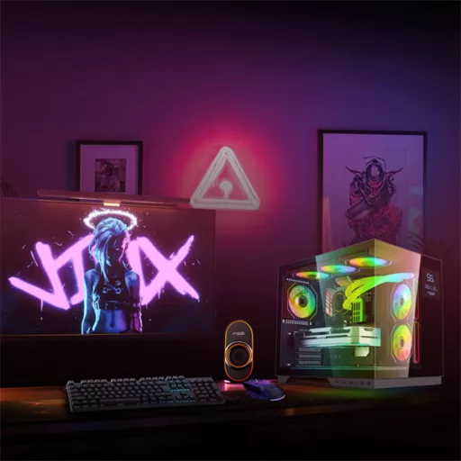 Spirit of Gamer Számítógépház - VIPER CRX Black (fekete, ablakos, 6x12cm ventilátor, alsó táp,  ATX, 1x USB-C, 2x USB-A)