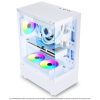 Spirit of Gamer Számítógépház - SPECTRA Arctic (fehér, ablakos, 3x12cm ventilátor, alsó táp,  ATX, 1xUSB3.0, 2xUSB2.0)