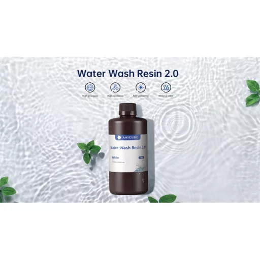 ANYCUBIC 3D Gyanta - Water Washable Resin Clear SSX2CL-102A (Átlátszó, 1kg)