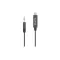 BOYA Kábel - BY-K2 (3,5 mm-es TRS apa - USB-C apa adapterkábel, 20cm)