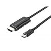 Conceptronic Kábel - ABBY04B (USB-C to HDMI, 4K/30Hz, 2m, fekete)