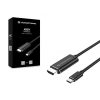 Conceptronic Kábel - ABBY04B (USB-C to HDMI, 4K/30Hz, 2m, fekete)