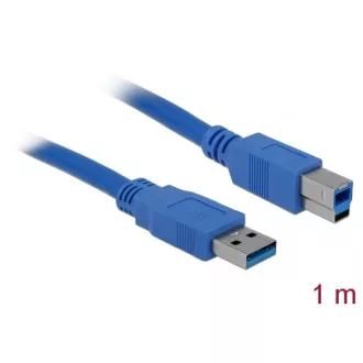   Delock Kábel - 82580 (USB3.0, A-B kábel, apa/apa, kék, 1m)
