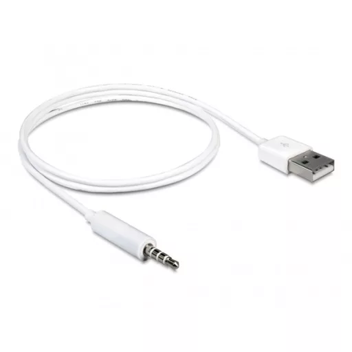 Delock Kábel - 83182 (USB kábel iPhone, Shuffle készülékhez, fehér, 1m)