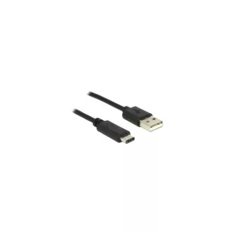   Delock Kábel - 83600 (USB Type-C -> USB-A 2.0, Max.: 480 Mb/s, fekete, 1m)