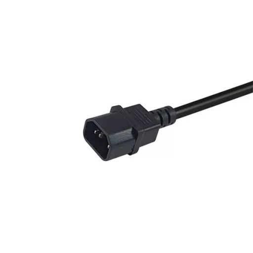 Equip Tápkábel - 112106 (PC tápkábel hosszabbító, C14 to CEE 7/3, fekete, 25cm)