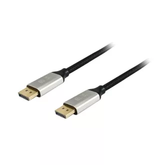  Equip Kábel - 119262 (Premium, DisplayPort1.4 kábel, 8K/60Hz, apa/apa, fekete, 2m)