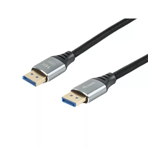 Equip Kábel - 119281 (Premium, DisplayPort2.1 kábel, 4K/240Hz, apa/apa, fekete, 1m)