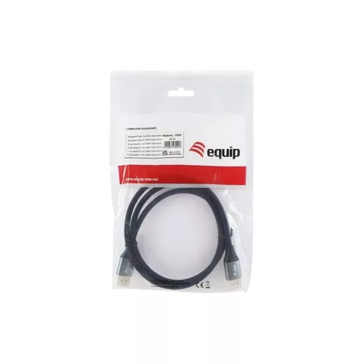 Equip Kábel - 119281 (Premium, DisplayPort2.1 kábel, 4K/240Hz, apa/apa, fekete, 1m)