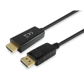   Equip Átalakító Kábel - 119390 (DisplayPort - HDMI kábel, apa/apa, 2m)