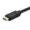 Equip Átalakító Kábel - 128343 (USB-C 3.2 Gen1 to USB-A, apa/apa, fekete, 0,25m)