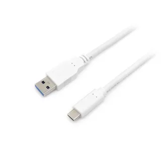   Equip Átalakító Kábel - 128364 (USB-C 3.2 Gen1 to USB-A, apa/apa, fehér, 2m)