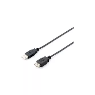   Equip Kábel - 128852 (USB2.0, A-A hosszabbítókábel, apa/anya, duplán árnyékolt, 5m)