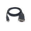 Equip Kábel - 133392 (USB-C to Serial (DB9), fekete, 1,5m)