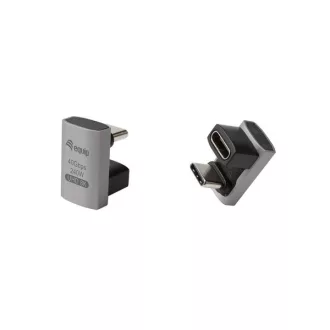   Equip Átalakító - 133477 (USB-C 4 -> USB-C 4 átalakító, apa/anya, fekete) 2db/csomag