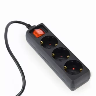  Gembird Tápkábel elosztó - EG-PSU3-01 (Szünetmentes tápkábel elosztó, IEC-320-C14, fekete, 60cm)
