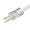 RJ45 Cat5 átfűzhető csatlakozó UTP kábelre, 8P8C - 100db/csomag