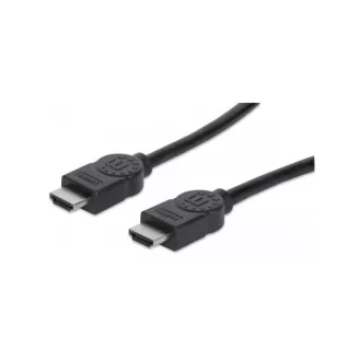   Manhattan Kábel - HDMI to HDMI (Ethernet HEC, ARC, 3D, 4K,  Shielded,  2m, Fekete)