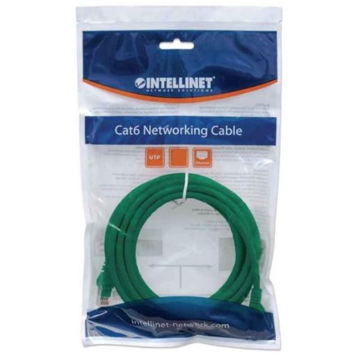 Manhattan Kábel - U/UTP Patch (RJ45 to RJ45, Cat6, 1m, Zöld)