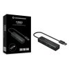 Conceptronic USB Hub - HUBBIES06B (4 Port, USB3.0, fekete)