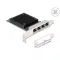 Delock Vezérlőkártya - 88601 (PCI Express kártya x4 > 2,5 Gigabit LAN 4 x RJ45 RTL8125)