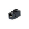 Equip RJ45 Keystone Toldó - 125579 (UTP, Cat6, árnyékolatlan, műanyag, fekete) 8db/csomag