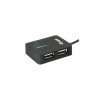 Equip-Life USB Hub - 128952 (4 Port, USB2.0, USB tápellátás, kompakt dizájn, fekete)