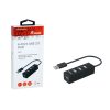 Equip-Life USB Hub - 128955 (4 Port, USB2.0, USB tápellátás, kompakt dizájn, fekete)