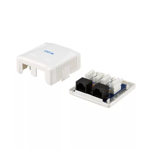 Equip Fali aljzat - 235114 (2 port, Cat5e, UTP, fehér)